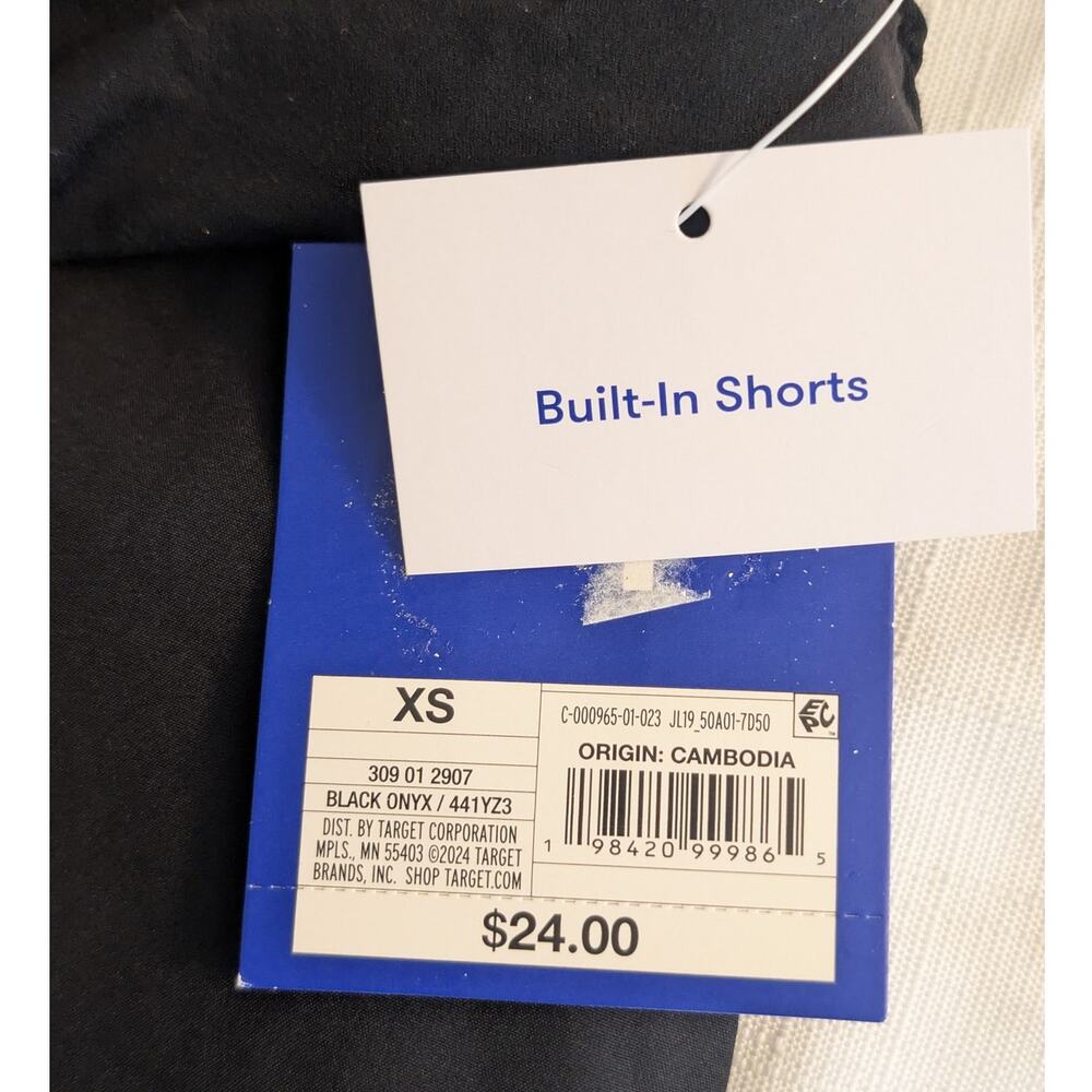 JoyLab Mid Rise Black Shorts XS - Picture 5 of 12